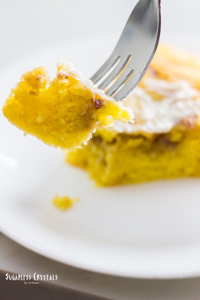 low carb lemon blueberry cake, keto, sugar free, grain free