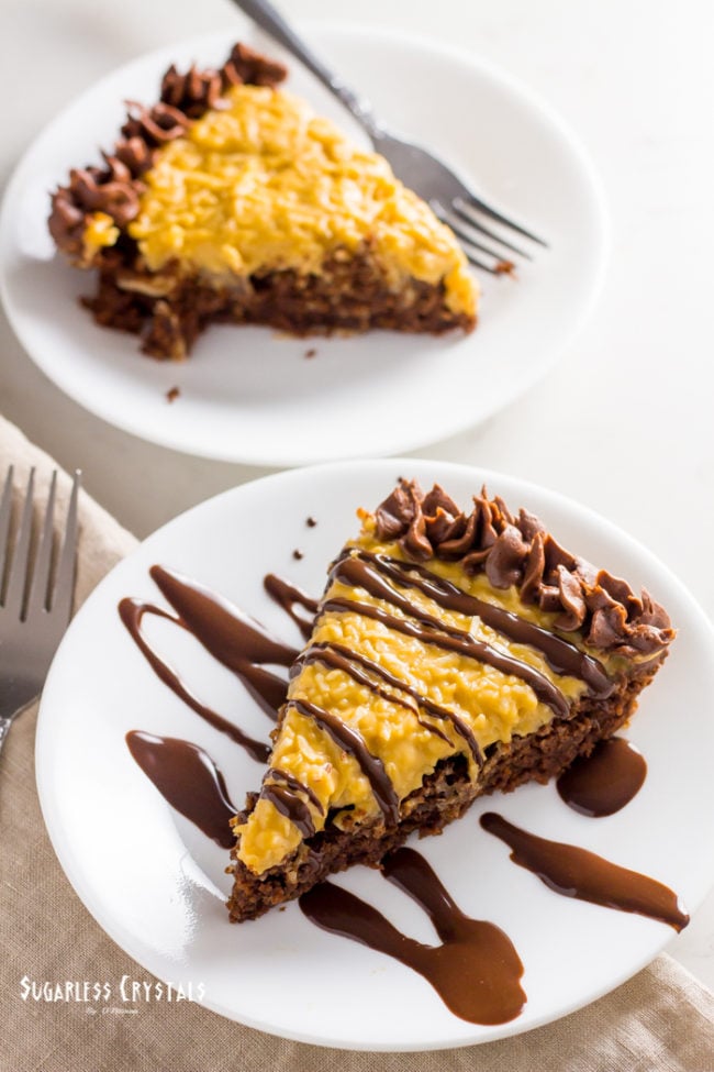 Keto Chocolate Cake German Chocolate Style (Low Carb, Gluten Free)