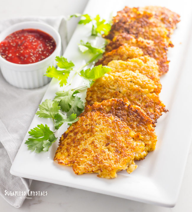 Keto Cauliflower Hash Browns (Grain Free, Low Carb)