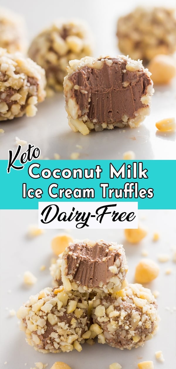 Chocolate Coconut Milk Ice Cream Truffles (Keto, Low Carb ...