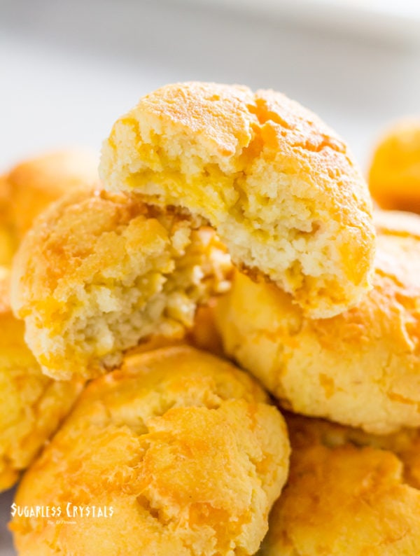 Fluffy & Cheesy Keto Cheddar Biscuits