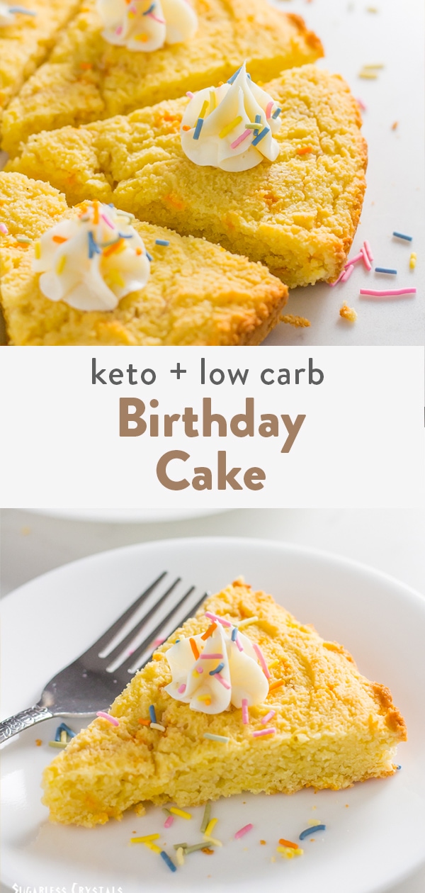 Keto Birthday Cake With SugarFree Sprinkles
