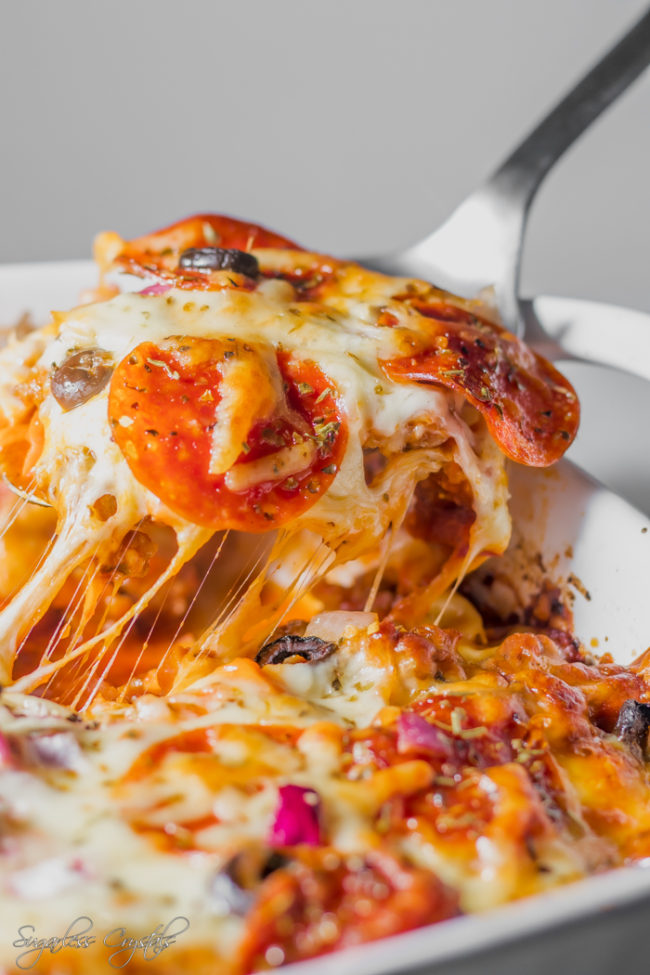 Keto Pizza Casserole