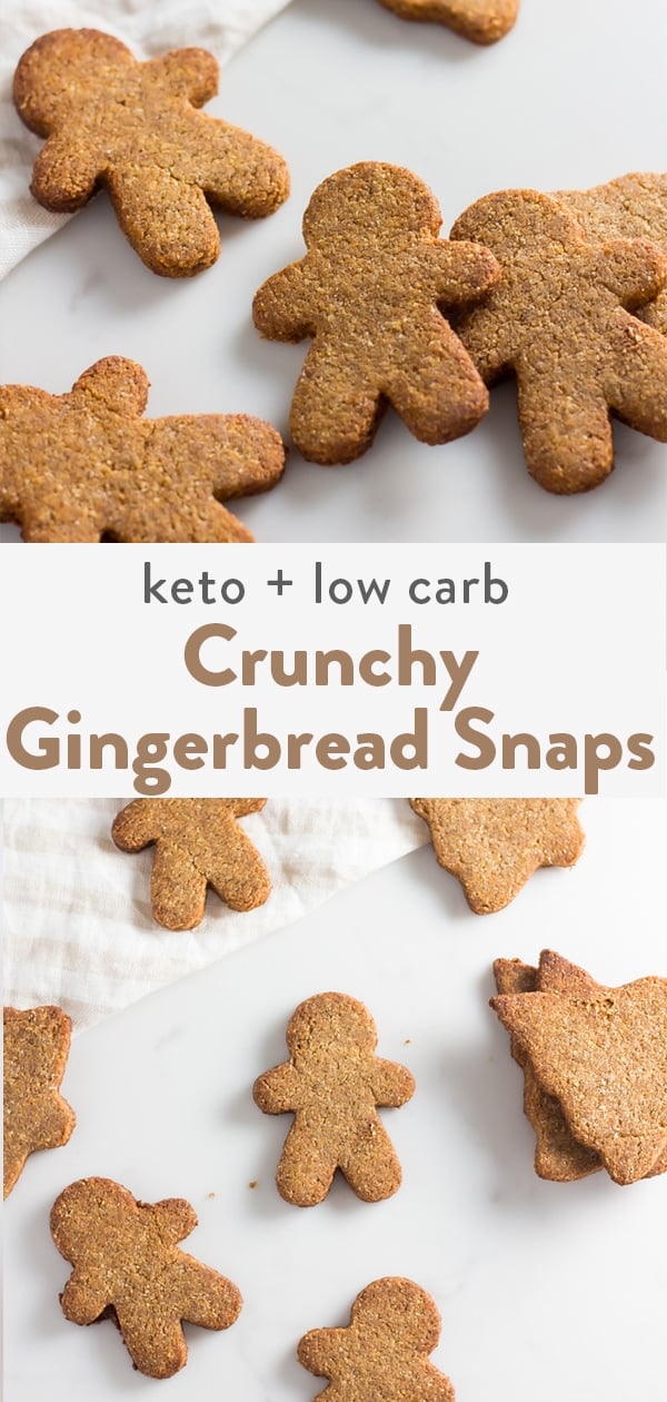 Crispy Keto Gingerbread Cookies