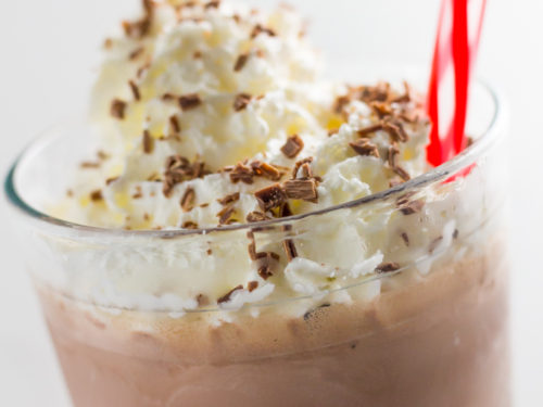 chocolate keto milkshake