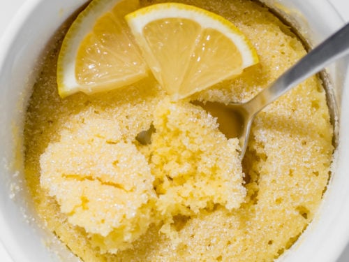 keto lemon mug cake