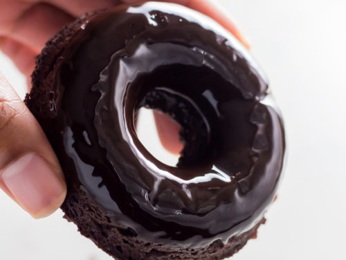 keto chocolate donuts dipped in chocolate glaze