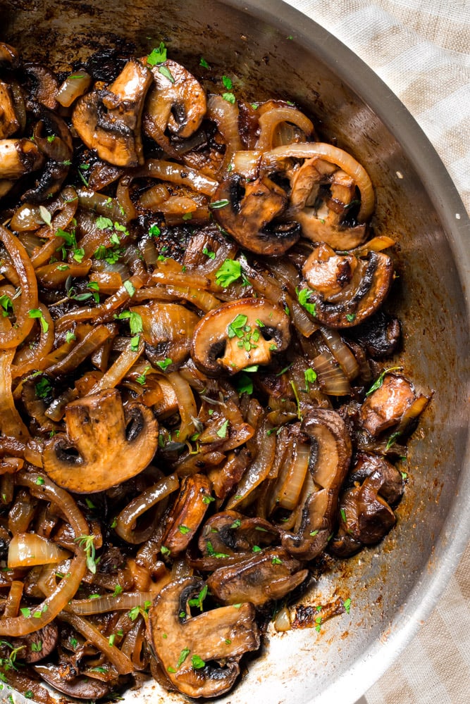 Easy Sauteed Mushrooms and Onions Recipe 2024 - AtOnce