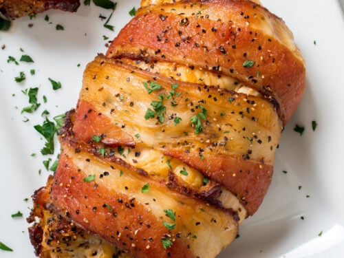 bacon wrapped cream cheese chicken
