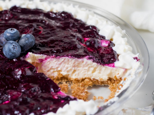 no bake keto blueberry cheesecake