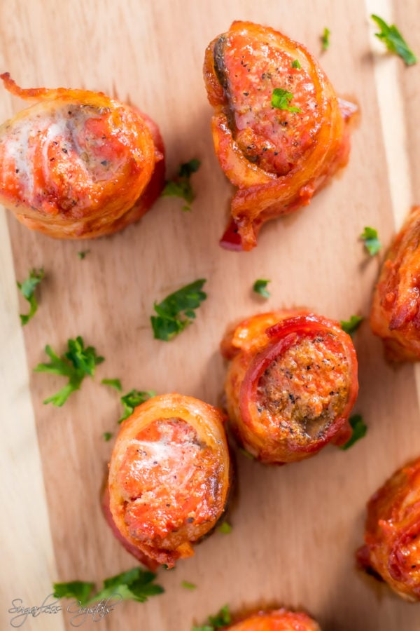 Bacon Wrapped Salmon Bites