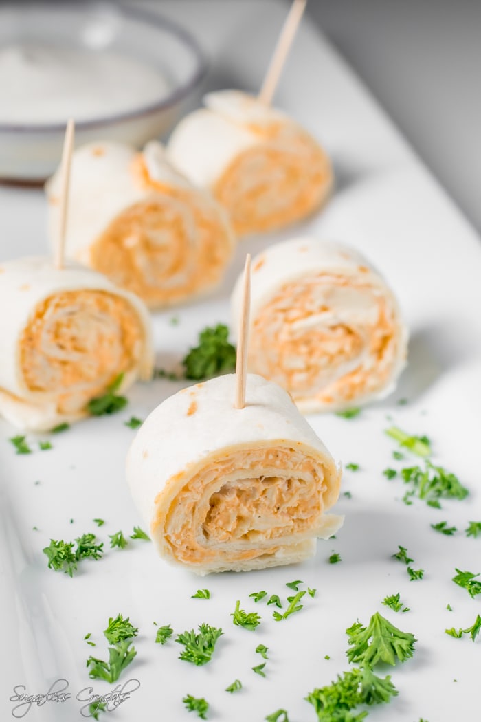 Buffalo Chicken Pinwheels