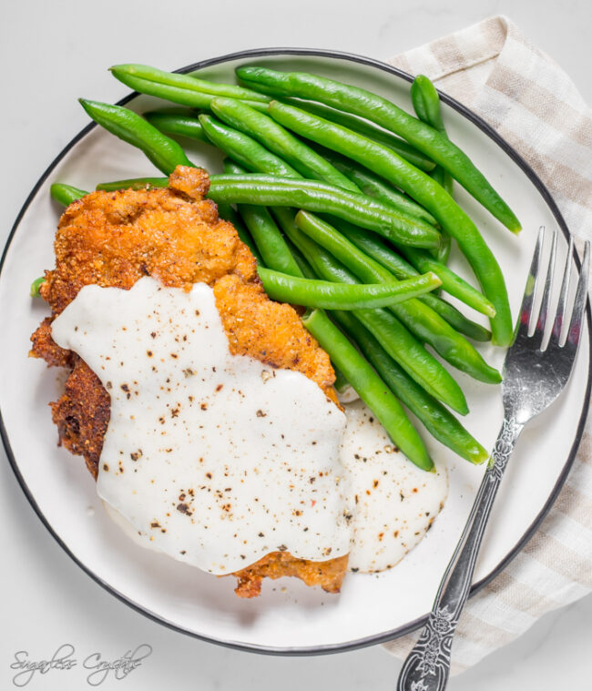 Keto Chicken Fried Steak Sugarless Crystals