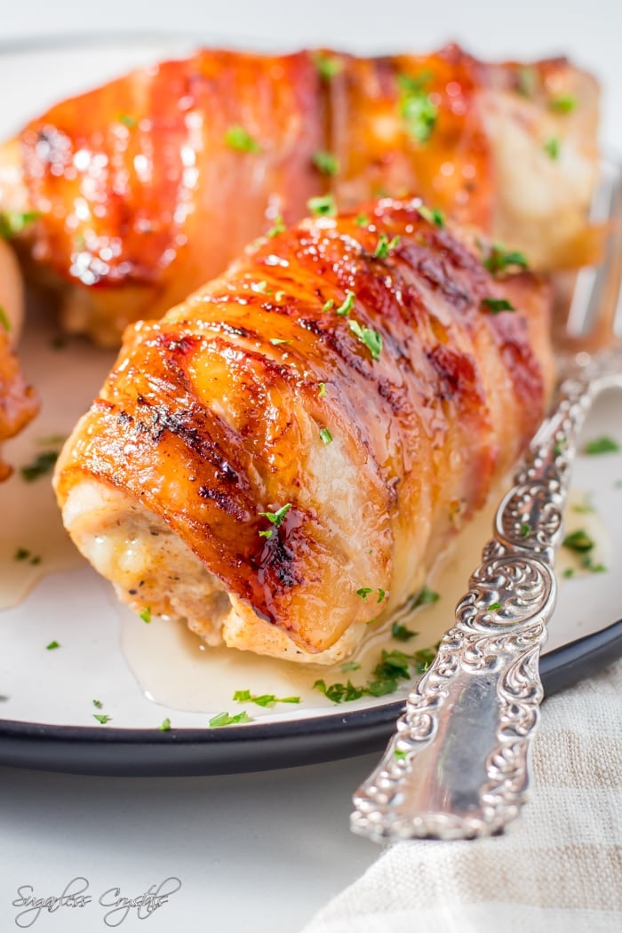 Bacon Wrapped Chicken Thighs