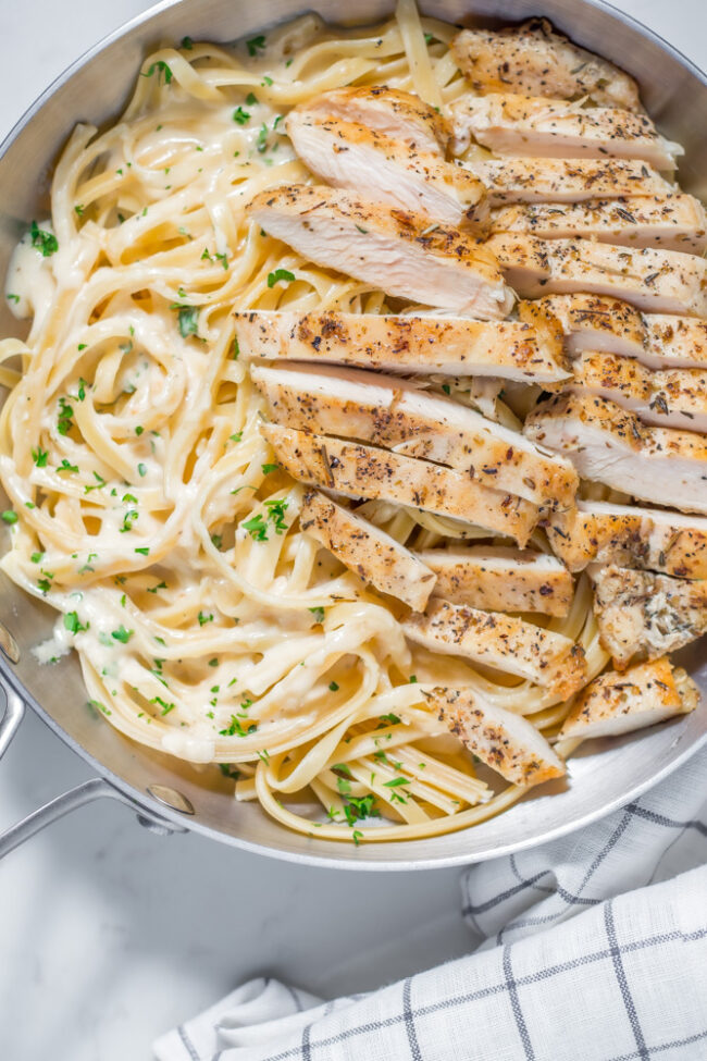 Keto Chicken Alfredo On Easy Mode w/ Noodle Options How To