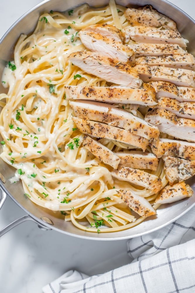 Keto Chicken Alfredo On Easy Mode w/ Noodle Options: How To