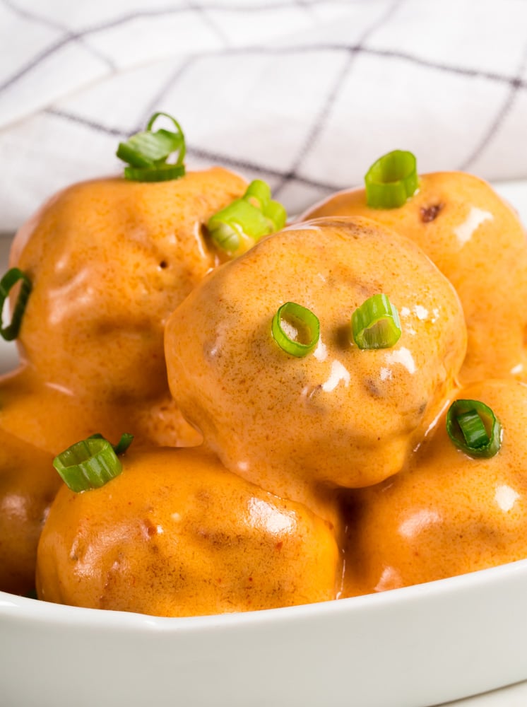 Buffalo Chicken Meatballs 3 Buffalo Chicken Meatballs
