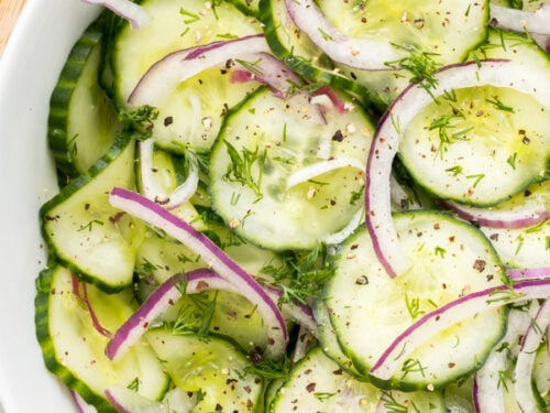 Cucumber dill salad