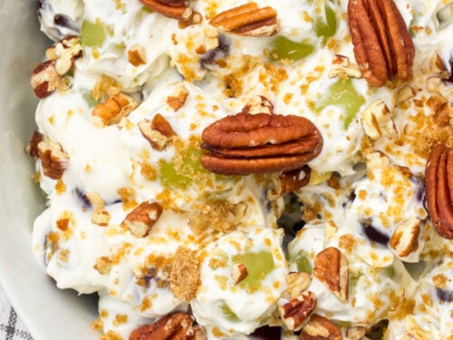 Grape salad with cream cheese
