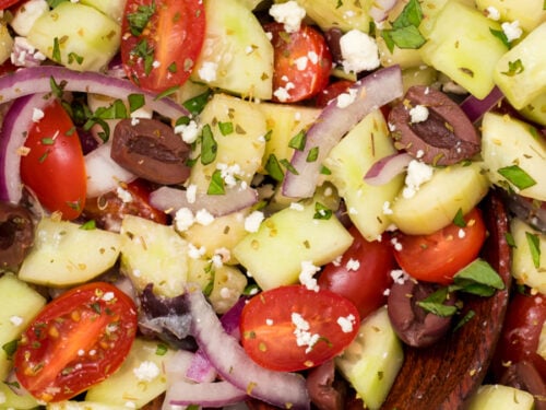Greek cucumber salad