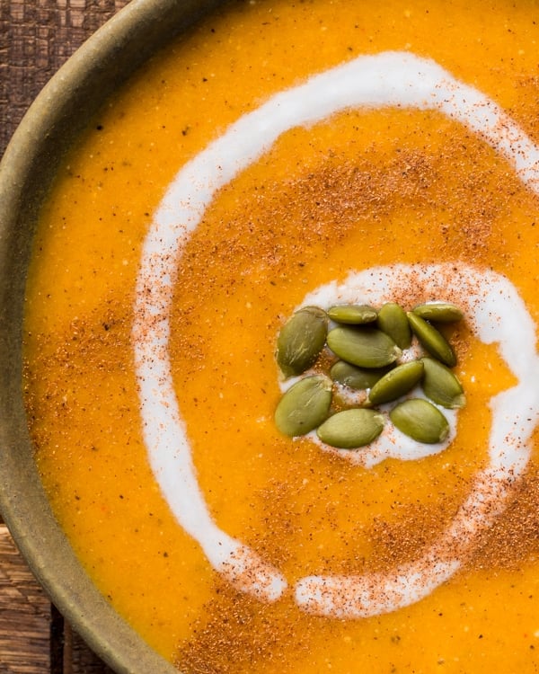 Spicy Butternut Squash Soup With Coconut Milk