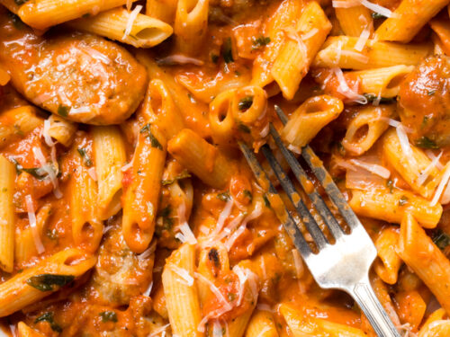 Chicken sausage pasta