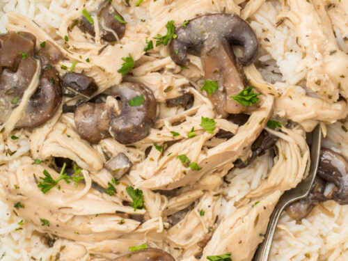 Crockpot cream of mushroom chicken