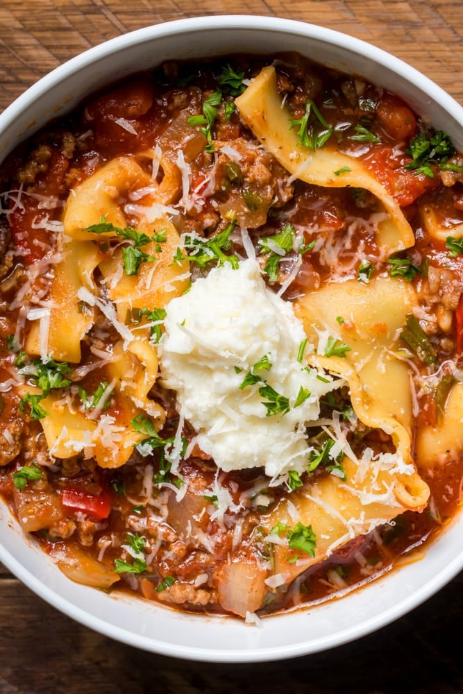 Crockpot Lasagna Soup