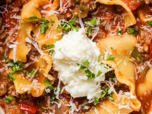 Crockpot lasagna soup