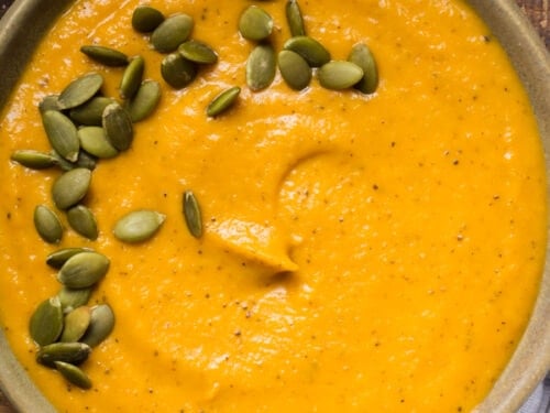 Roasted butternut squash soup