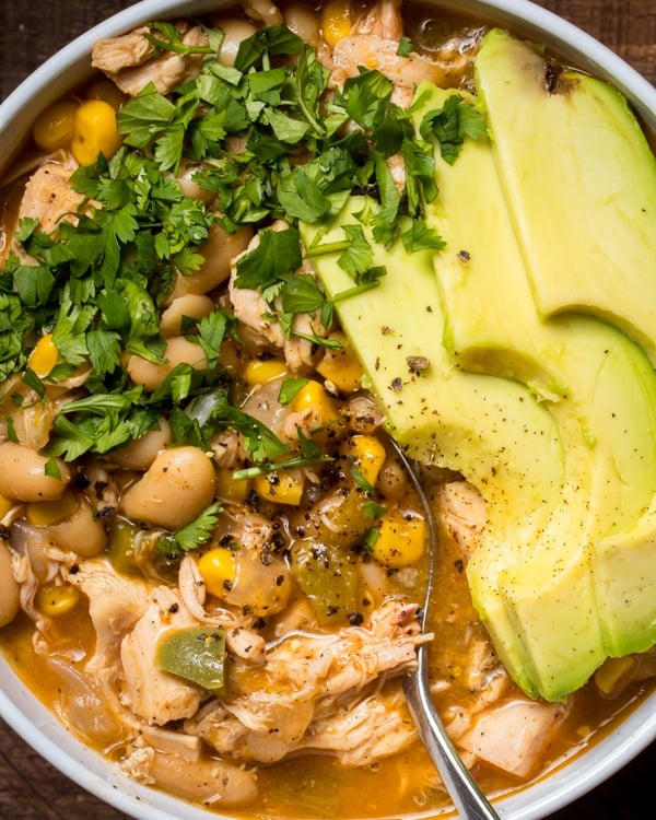 White chicken chili
