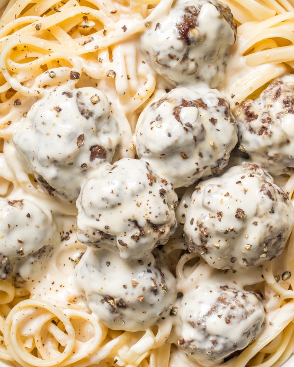 alfredo meatballs