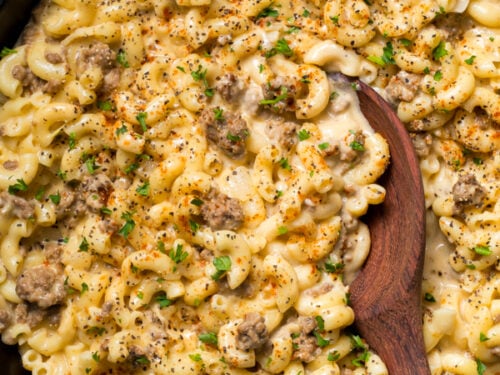 Hamburger mac and cheese