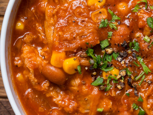 Pulled pork chili
