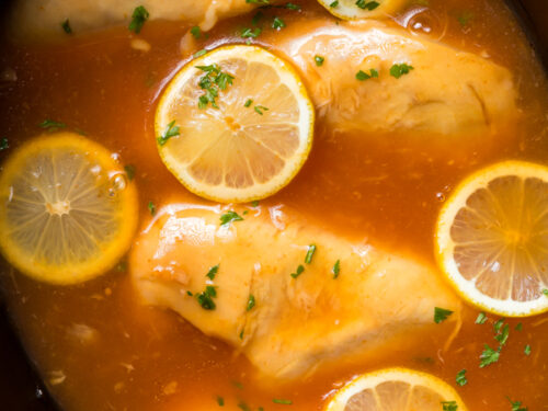 Crockpot lemonade chicken