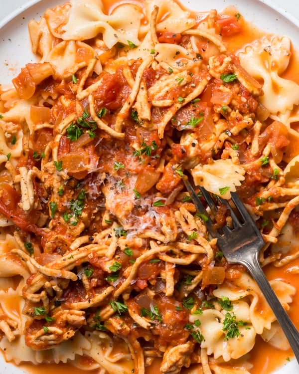 Ground turkey pasta