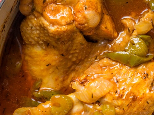 Smothered turkey wings