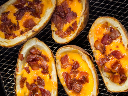 Air fryer potato skins
