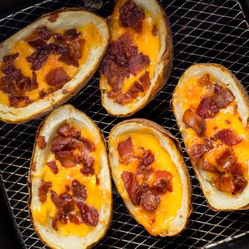 Air fryer potato skins
