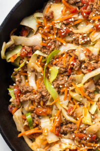 Easy Ground Beef And Cabbage Stir Fry