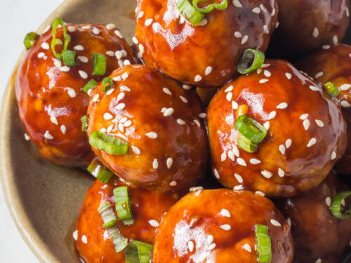 Asian turkey meatballs