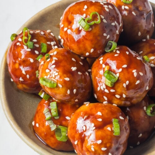 Asian Turkey Meatballs 3 Asian turkey meatballs