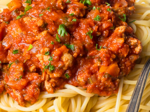 Turkey bolognese