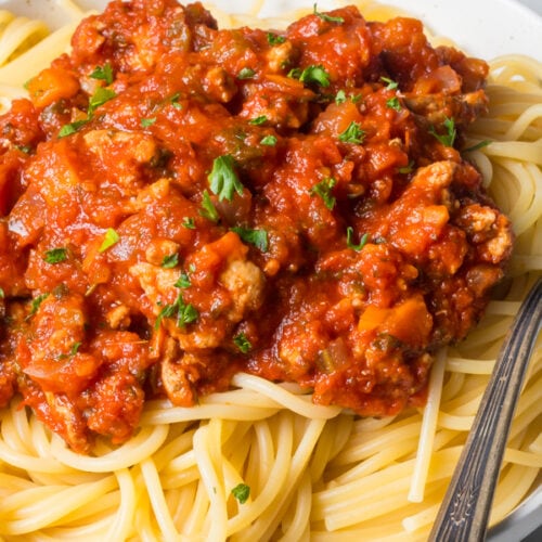Turkey bolognese