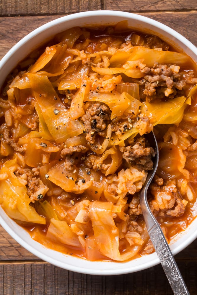 Simple Unstuffed Cabbage Soup 1 unstuffed cabbage soup