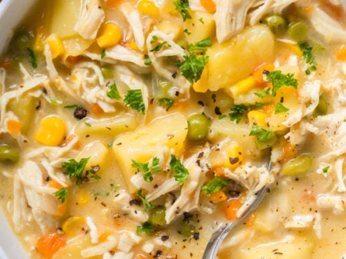 Chicken pot pie soup