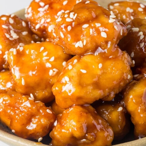 Sticky Honey Lemon Chicken Bites
