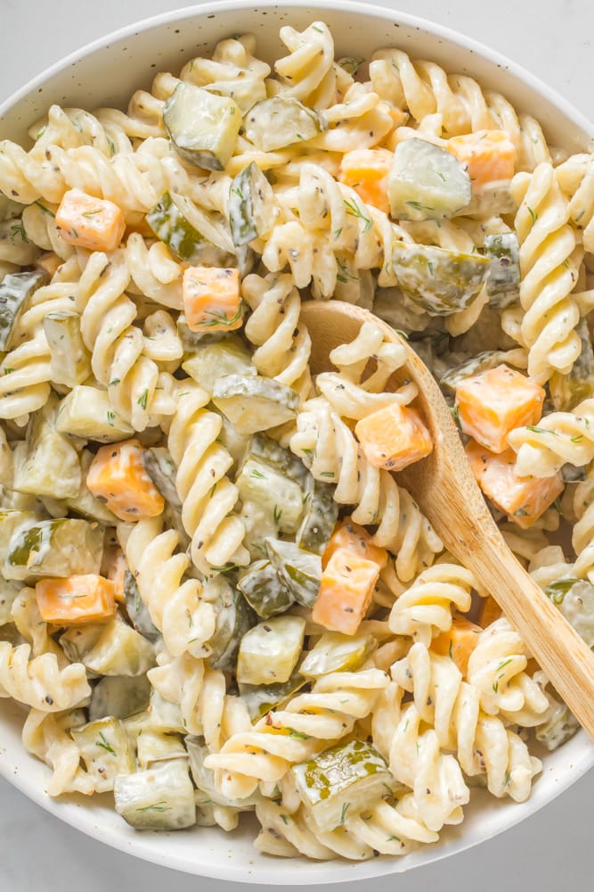 Dill Pickle Pasta Salad 1 Dill pickle pasta salad