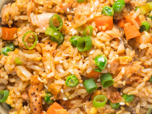 Salmon fried rice