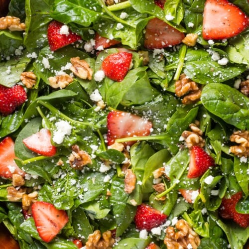strawberry spinach salad